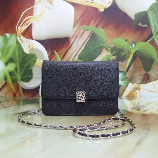 [BUNJANG] Louis Quatorze Leather Mini Chain Bag / 구제토토 루이까또즈 가죽 미니 체인백 정품 중고가방 60605