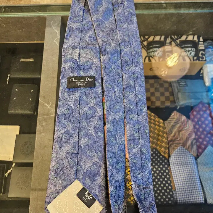 [BUNJANG] Dior Blue Pattern Silk Necktie / Dior 디올 블루 패턴 실크 넥타이