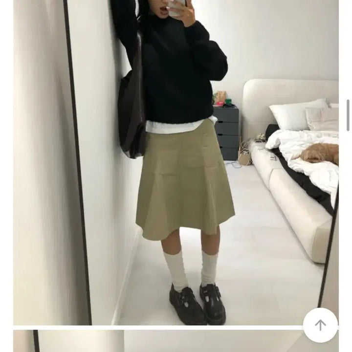 [BUNJANG] Your J Bega Midi Skirt Beige / 새상품 유어제이 베르가 미디 절개 스커트 베이지 위아어텀
