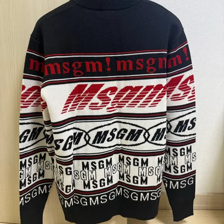 [BUNJANG] MSGM Logo Knit Sweater / MSGM 로고 니트 M사이즈