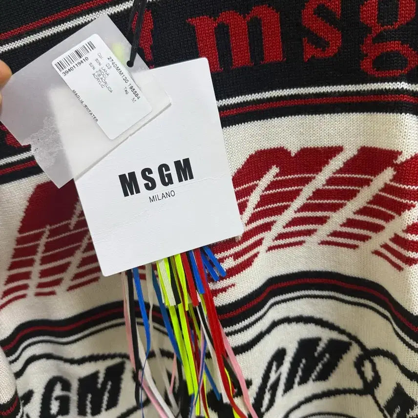 [BUNJANG] MSGM Logo Knit Sweater / MSGM 로고 니트 M사이즈