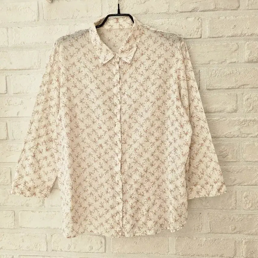 [BUNJANG] Esprose Vintage Floral Print Shirt / 일본 빈티지 esprose 잔꽃 남방