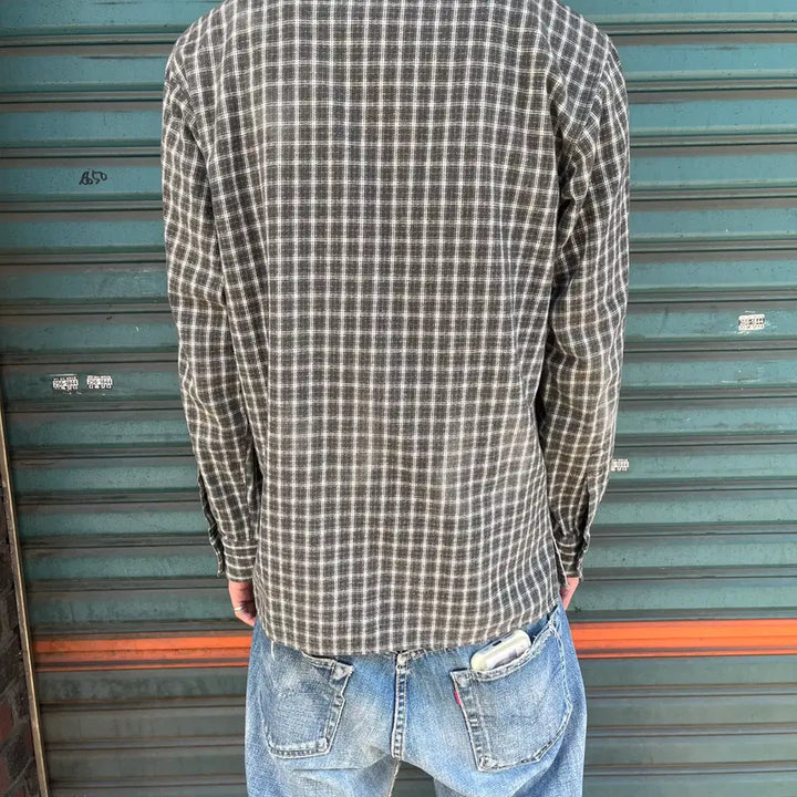 [BUNJANG] Agnes.B Homme 90s Check Shirt Jacket / 90s Agnes.B Homme 체크 셔츠자켓
