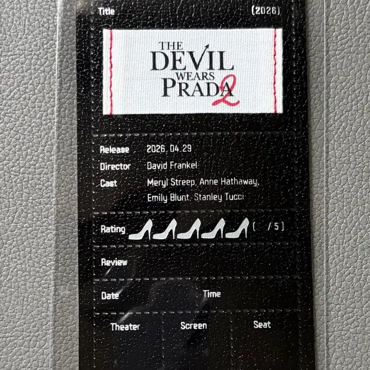 [BUNJANG] The Devil Wears Prada 2 Original Ticket / 악마는 프라다를 입는다 2 오리지널 티켓