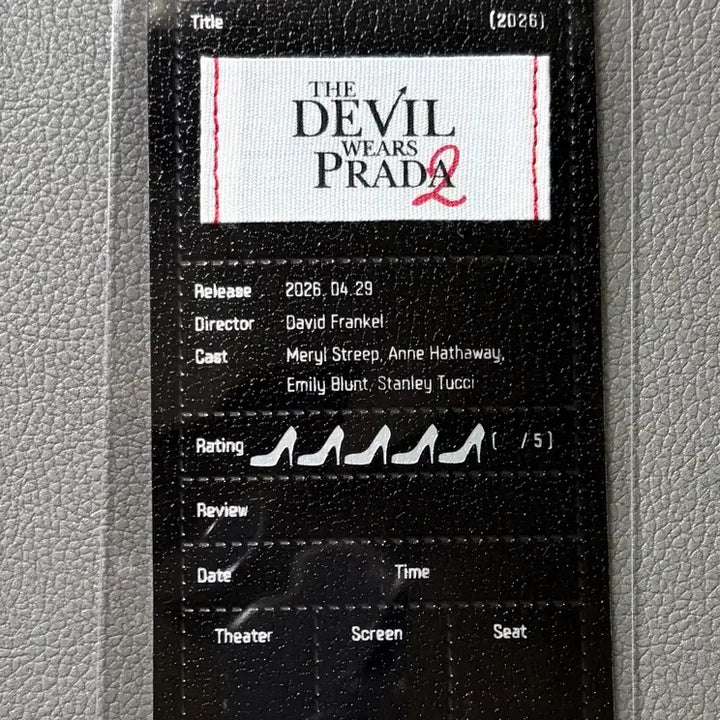 [BUNJANG] The Devil Wears Prada 2 Original Ticket / 악마는 프라다를 입는다 2 오리지널 티켓