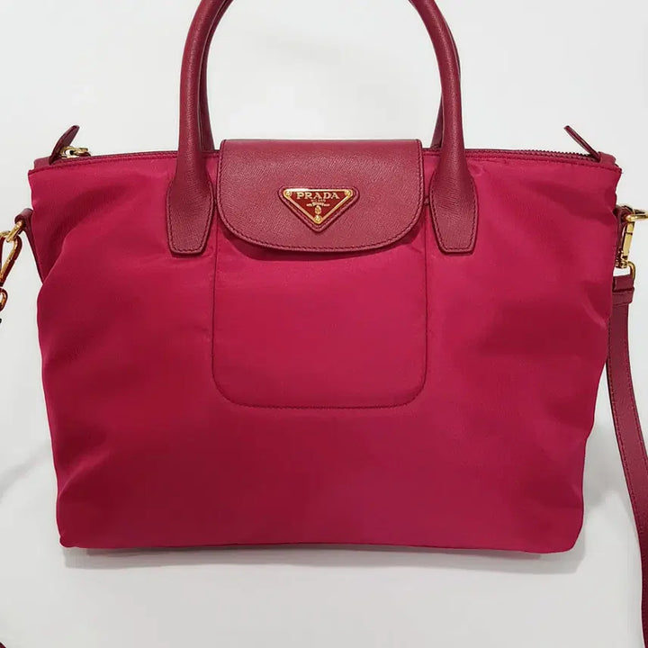 [BUNJANG] Prada Vitello Bucket Bag 1BE018 Leather Nylon / 정품)프라다 비텔로 버킷백 1BE018