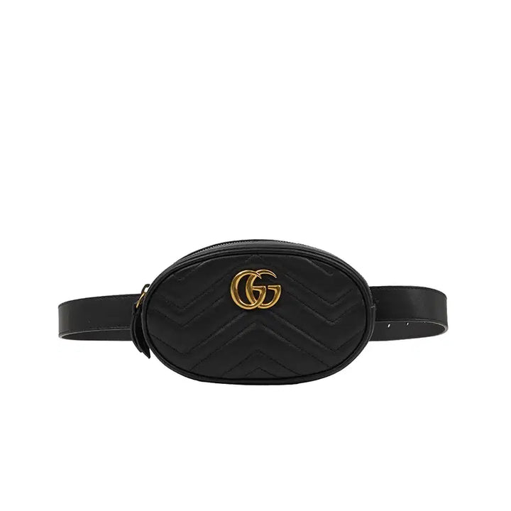 [BUNJANG] Gucci Matelassé GG Marmont Belt Bag 476434 / [중고명품] 구찌 마틀라세 GG 마몬트 벨트백 476434