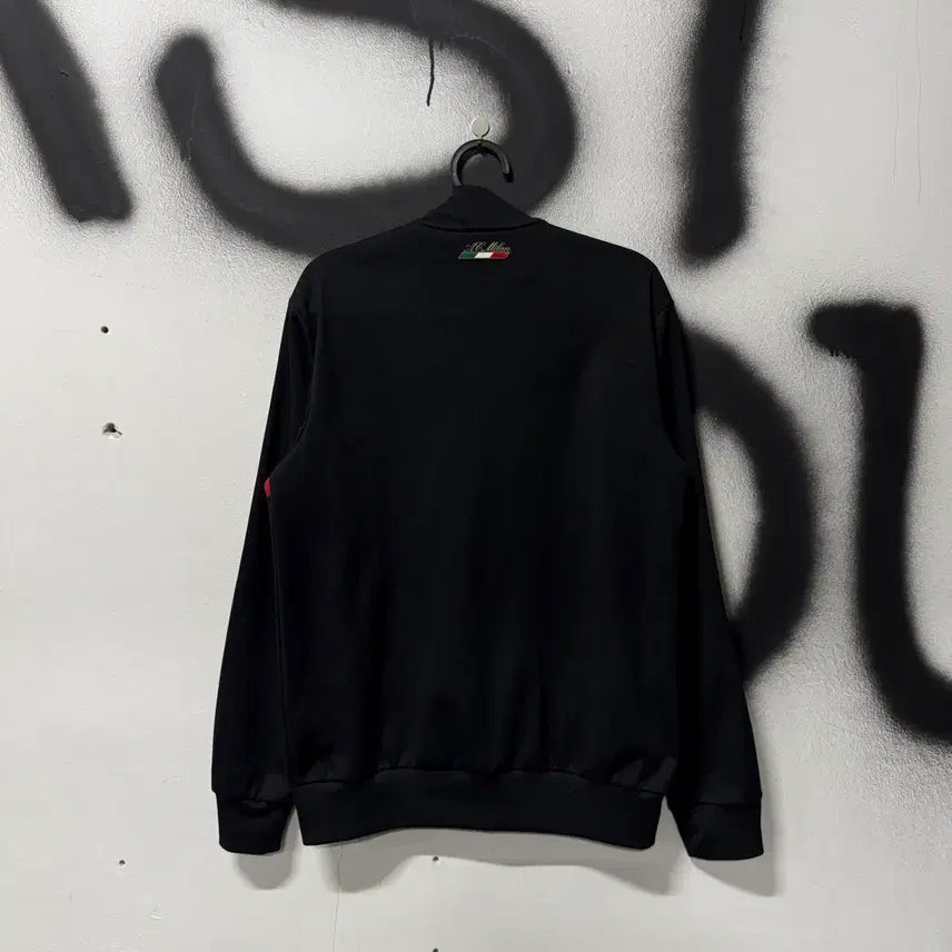 [BUNJANG] Adidas AC Milan Gold Black Zip-Up Jersey Jacket / 아디다스 AC밀란 골드 블랙 집업 져지 자켓