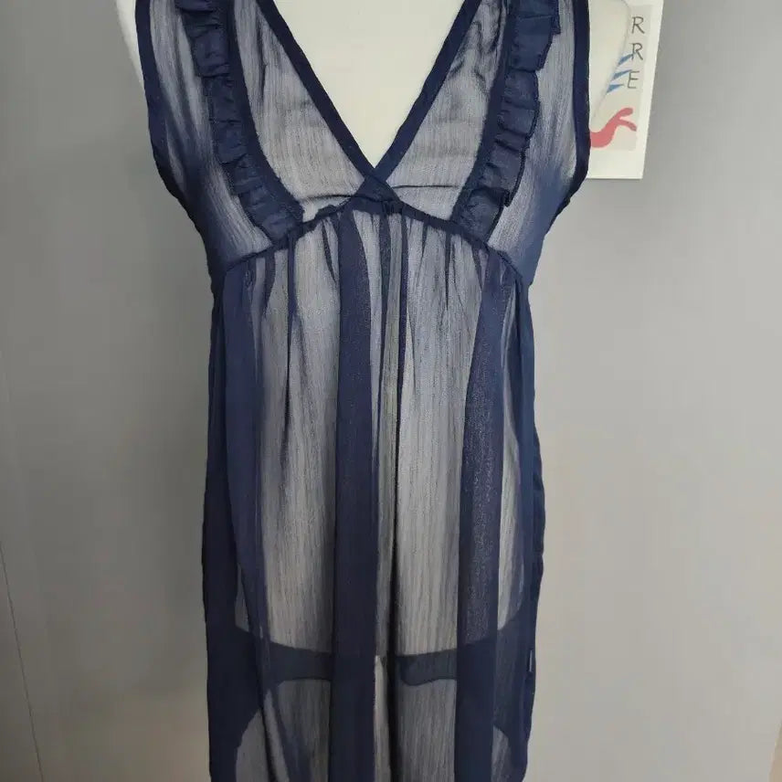 [SOLD OUT] 시스루 프릴 뷔스티에