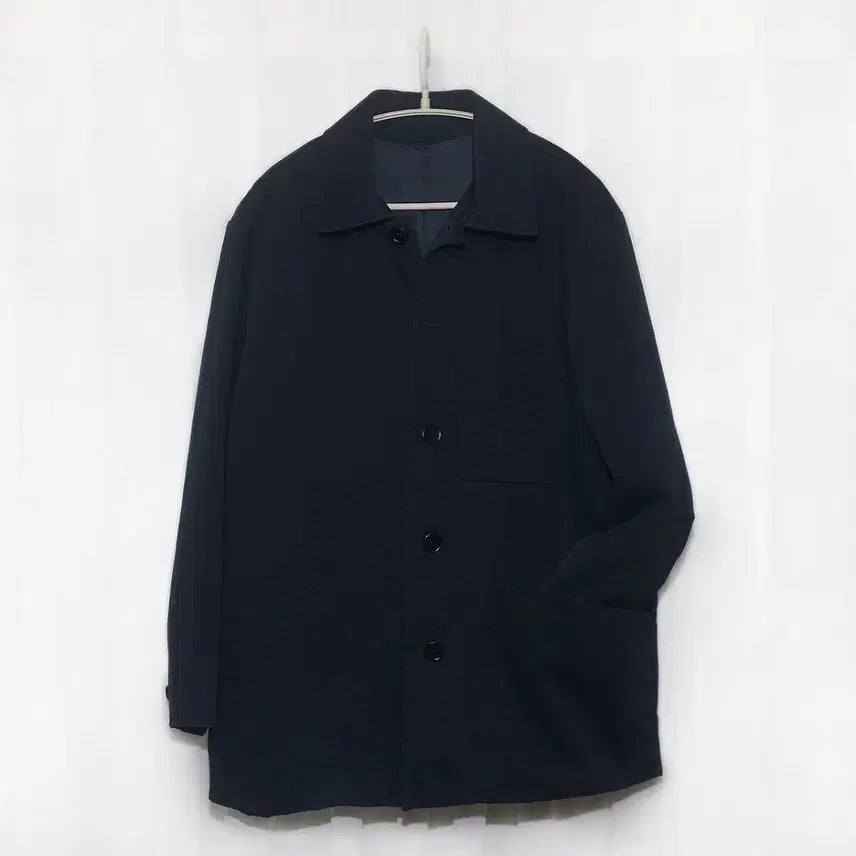 [BUNJANG] ARKET Twill Cotton French Work Jacket Navy / 아르켓 트윌코튼 프렌치 워크 자켓 (52S / 100-105)