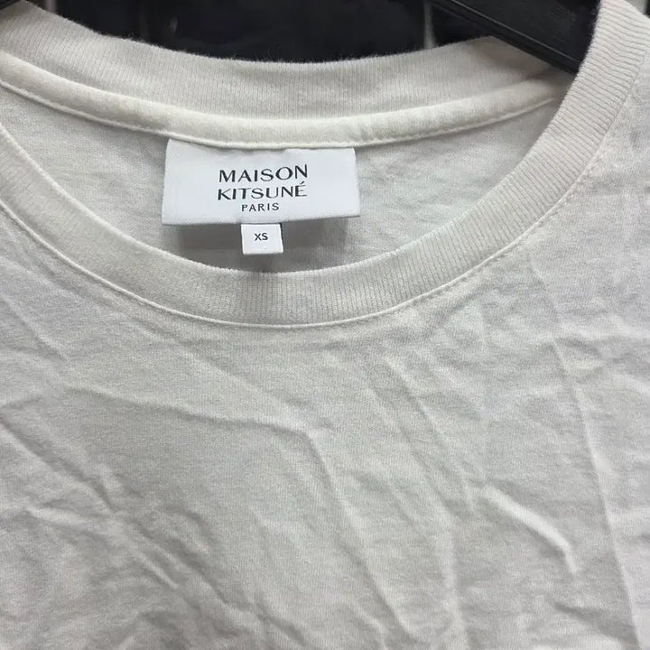 [BUNJANG] Maison Kitsuné Fox Patch Short Sleeve T-Shirt White / 메종키츠네 폭스 반팔 티셔츠 화이트