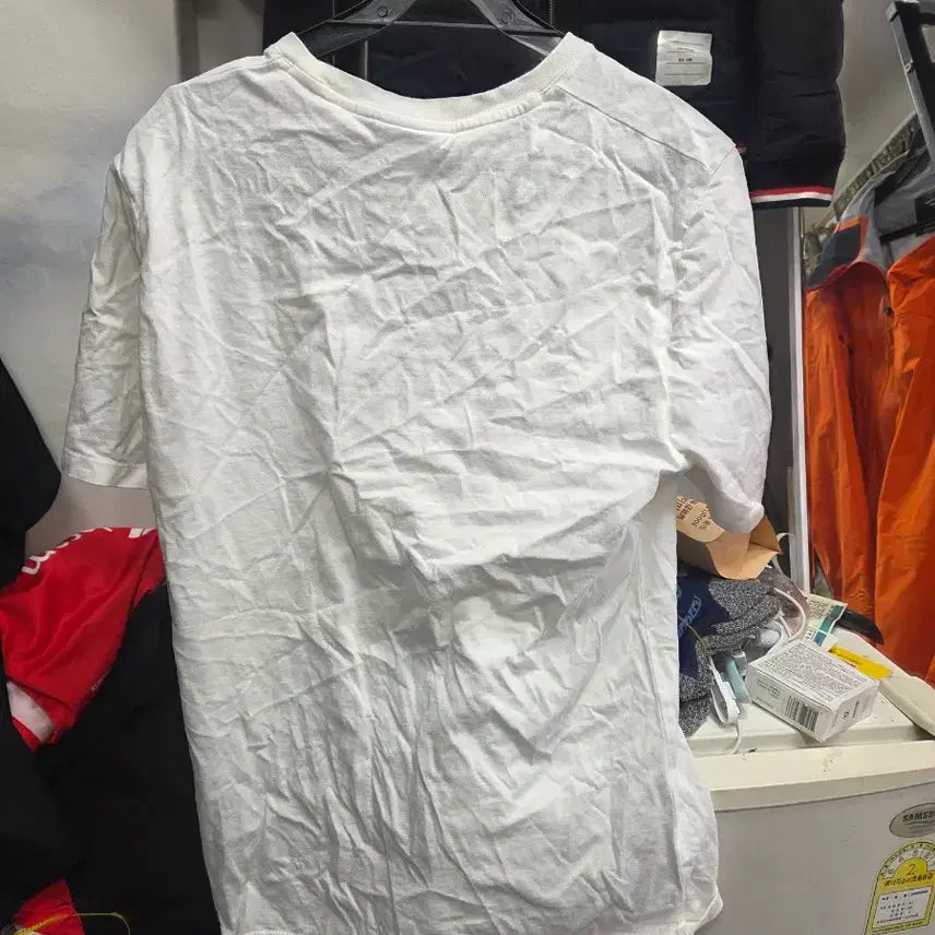 [BUNJANG] Maison Kitsuné Fox Patch Short Sleeve T-Shirt White / 메종키츠네 폭스 반팔 티셔츠 화이트
