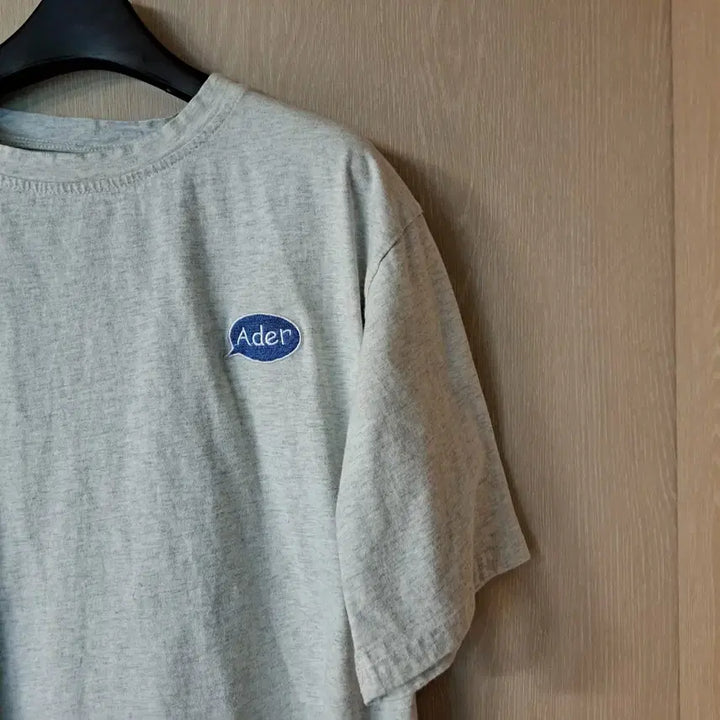 [BUNJANG] Ader Error Patch Short Sleeve T-Shirt Grey / 아더에러 패치 반팔 티셔츠 회색