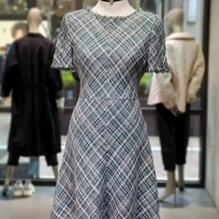 [BUNJANG] SIsley Tweed Dress (Size 55) / 하객룩 시슬리 트위드 원피스 55 (새상품)