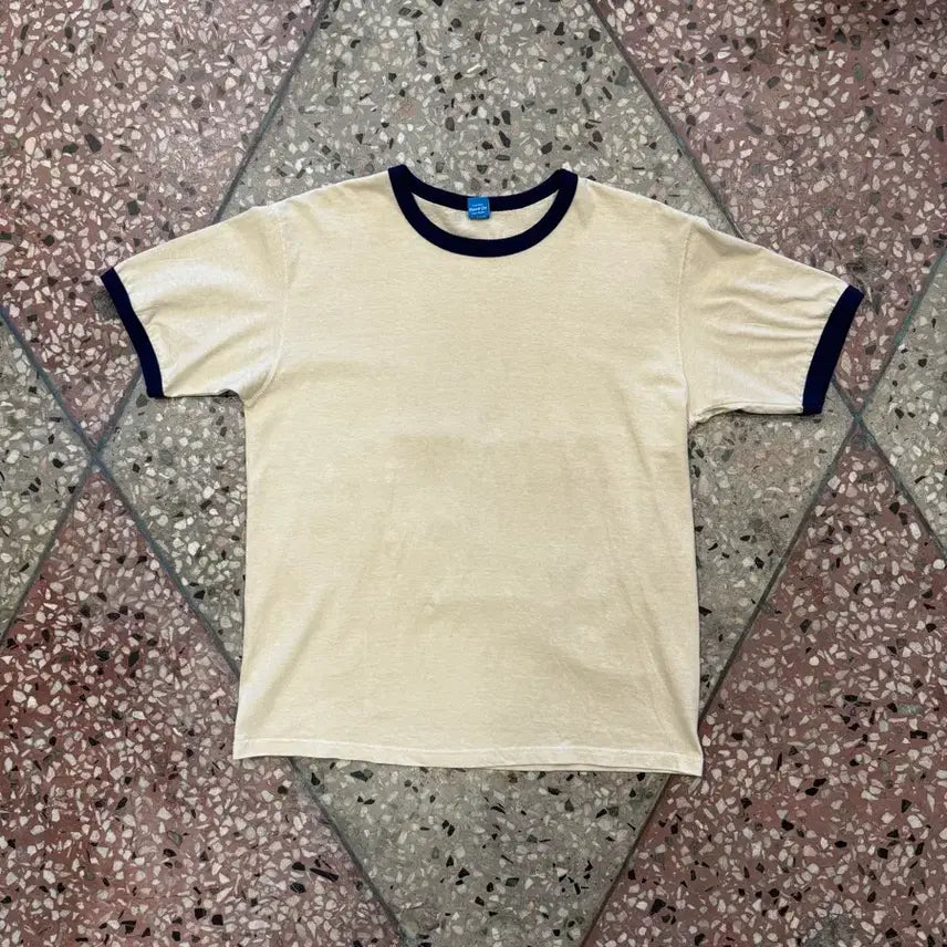 [BUNJANG] Good On Ivory Ringer T-Shirt (L) / 굿온 아이보리 링거티 (L)