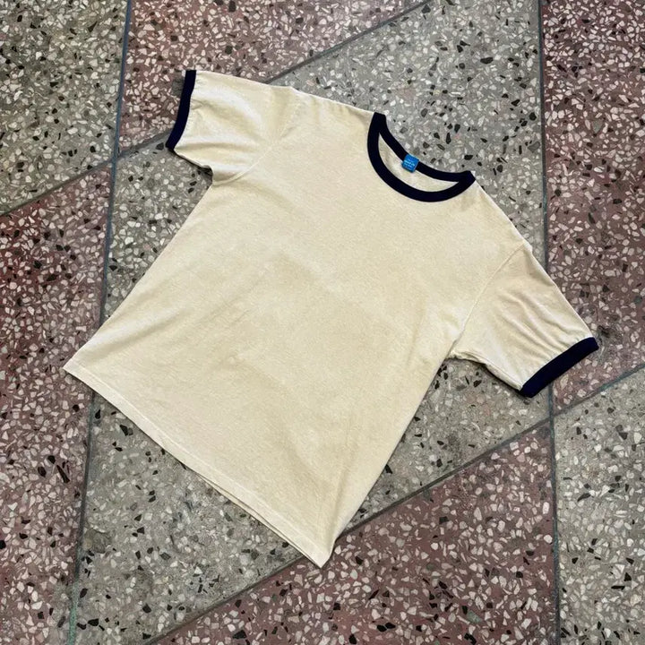 [BUNJANG] Good On Ivory Ringer T-Shirt (L) / 굿온 아이보리 링거티 (L)