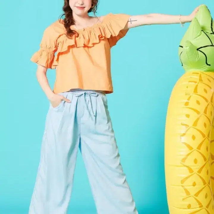 [BUNJANG] Lafiaf Tencel Banding Wide-Fit Denim Pants / 라삐아프 텐셀 밴딩 데님 팬츠