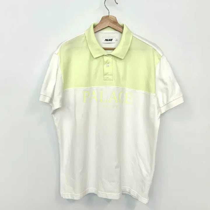 [BUNJANG] Palace Pour Down Block Design Pique Polo Shirt L / PALACE 푸어 돈 폴로 블록 디자인 피케 폴로셔츠 L