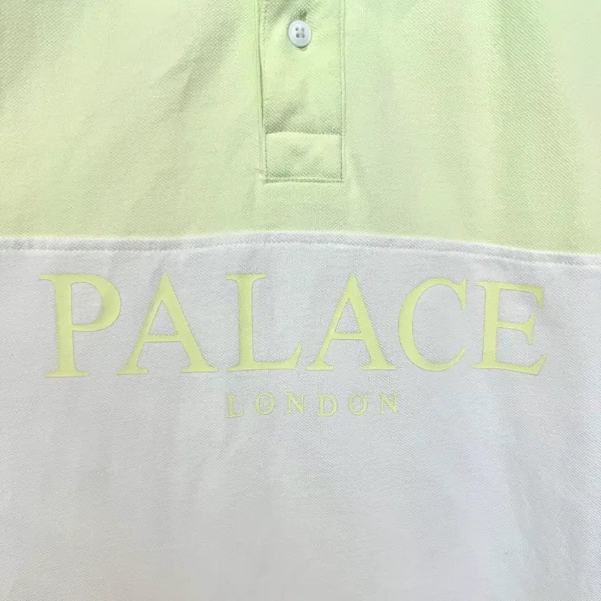[BUNJANG] Palace Pour Down Block Design Pique Polo Shirt L / PALACE 푸어 돈 폴로 블록 디자인 피케 폴로셔츠 L