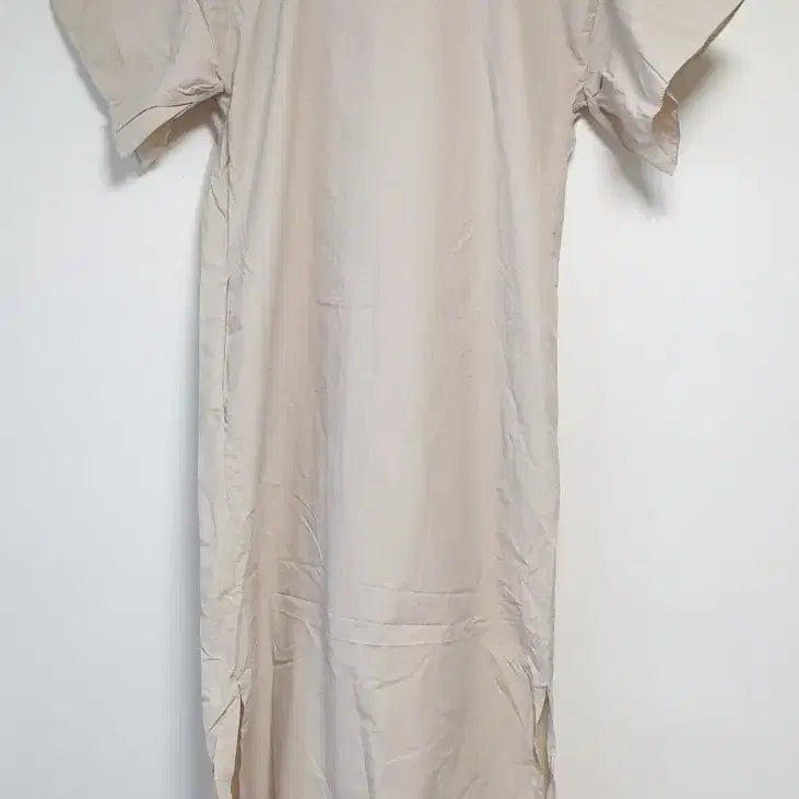 [BUNJANG] Beige Short-Sleeve Dress / 베이지 반팔 원피스