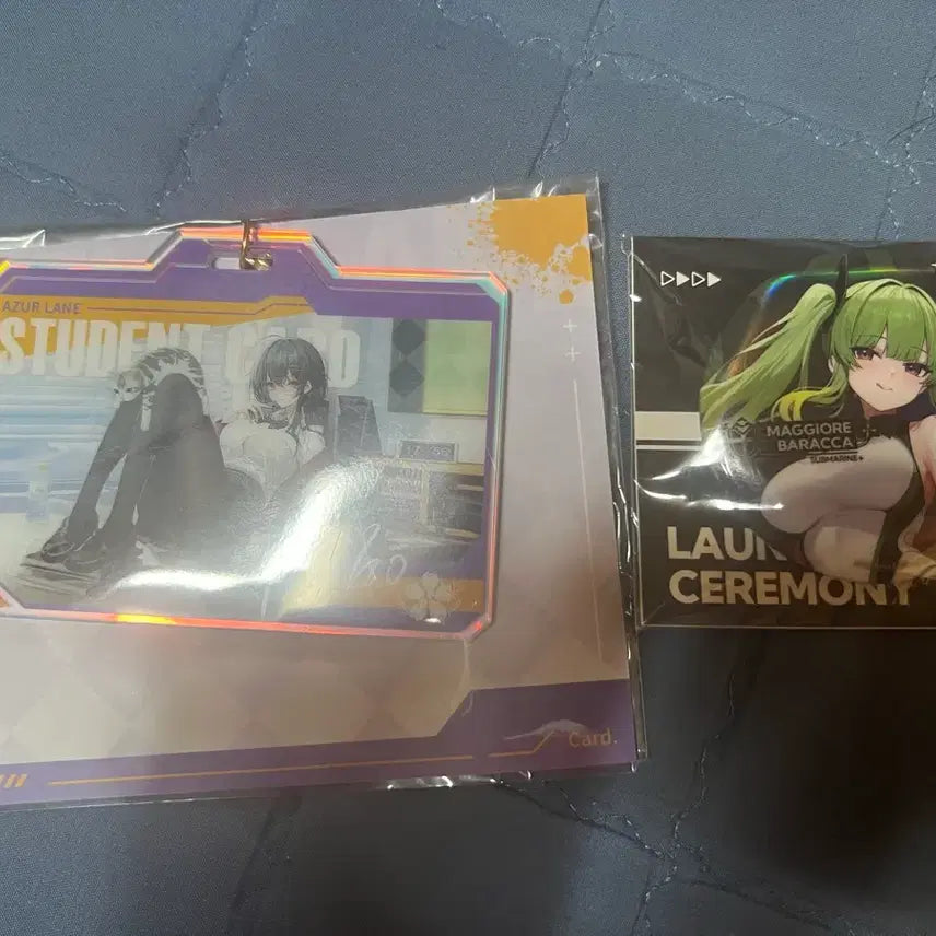 [BUNJANG] Azur Lane Acrylic Keyring &amp; Can Badge Set / 벽람항로 아크릴키링 + 캔뱃지