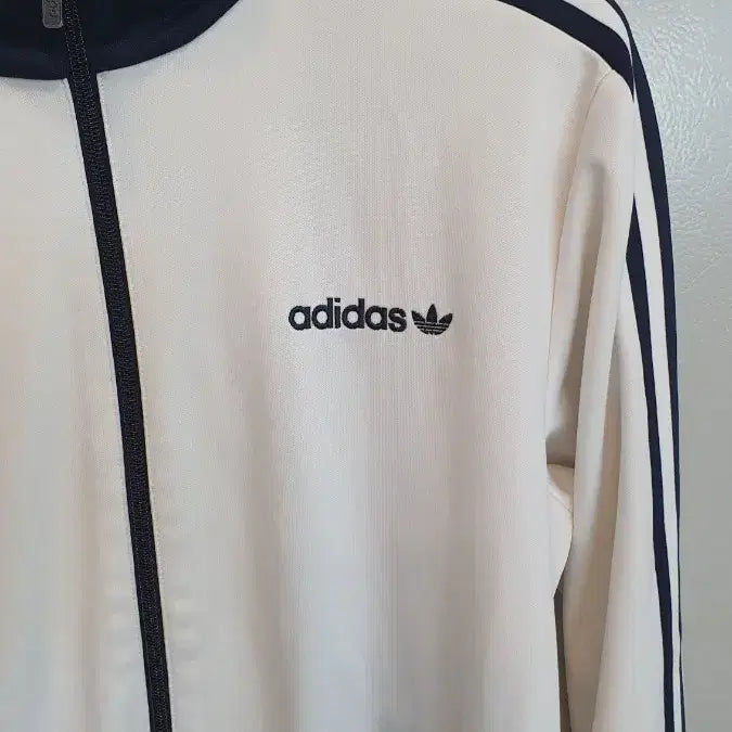 [BUNJANG] Adidas White Three Stripes Track Top - International Edition - Size L / 아디다스 흰색 삼선 트랙탑 해외판정품L