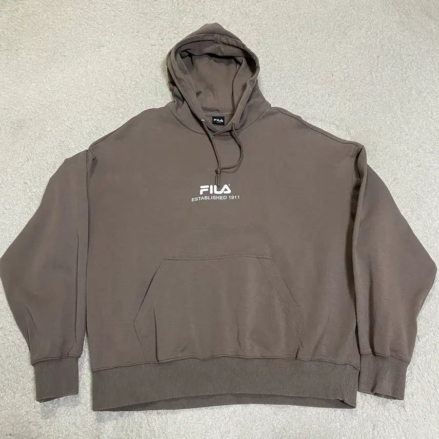 [BUNJANG] FILA Brown Hoodie XL / 휠라 FILA 브라운 후드티 xl 105