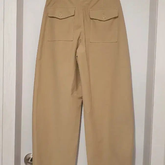 [BUNJANG] Uniqlo Jersey Wide Leg Pants Beige M / 유니클로 저지베럴레그 베이지 와이드 팬츠 M
