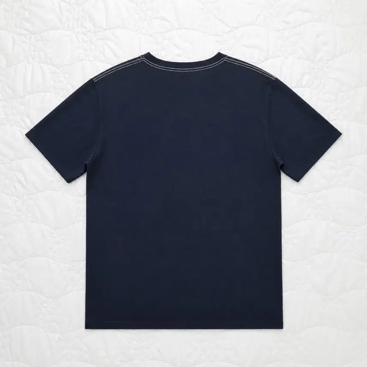 [BUNJANG] Maison Kitsuné Navy Pocket T-Shirt XXL / 메종키츠네 포켓 반팔 네이비 XXL