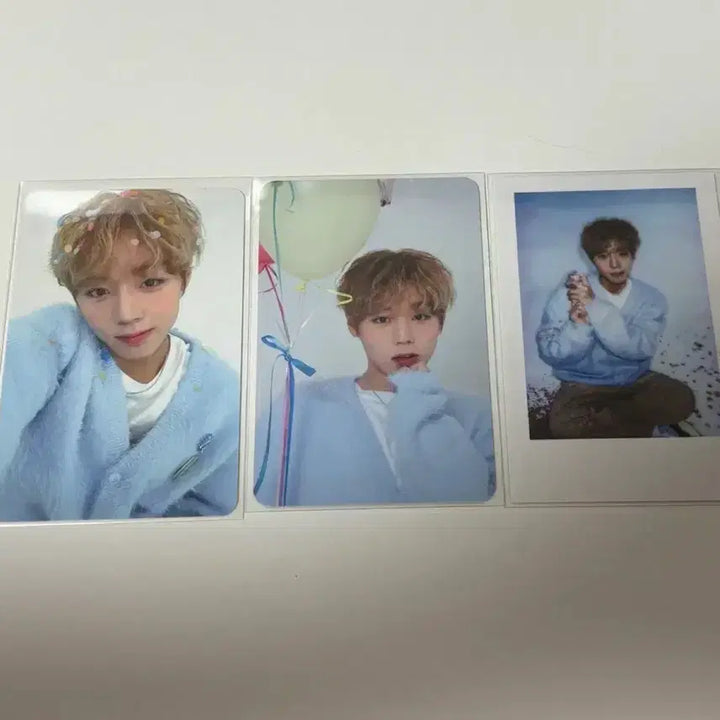 [BUNJANG] Park Jihoon Birthday Cafe Photocard Milk Glass Cup Bundle Set / 박지훈 생일카페 포카 밀크글라스컵 일괄