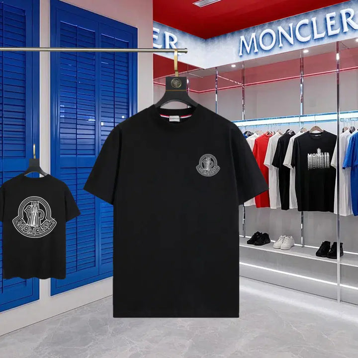 [BUNJANG] Moncler Round Neck T-Shirt Big Logo / 몽클레어 라운드넥 반팔티 티셔츠 여름 남녀공용 빅로고 여름
