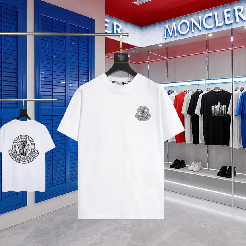 [BUNJANG] Moncler Round Neck T-Shirt Big Logo / 몽클레어 라운드넥 반팔티 티셔츠 여름 남녀공용 빅로고 여름