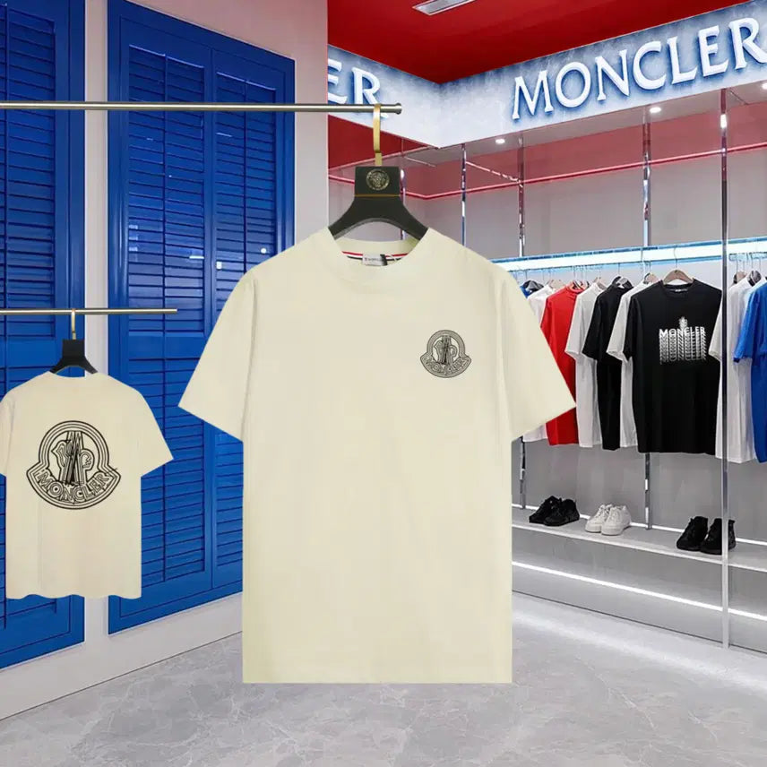 [BUNJANG] Moncler Round Neck T-Shirt Big Logo / 몽클레어 라운드넥 반팔티 티셔츠 여름 남녀공용 빅로고 여름