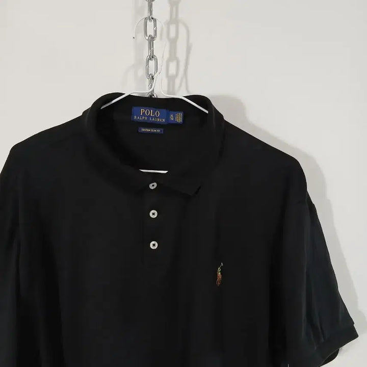 [BUNJANG] Polo Ralph Lauren Black Short Sleeve Polo Shirt / 폴로 랄프로렌 블랙 반팔 폴로티셔츠