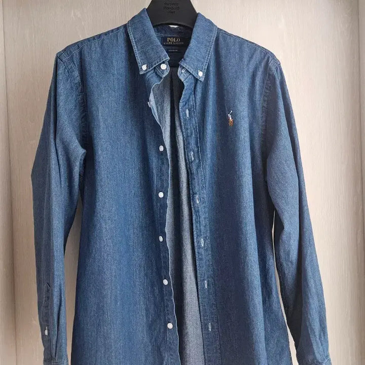 [BUNJANG] Polo Ralph Lauren Chambray Shirt Dark Wash M / 폴로 샴브레이 진청 셔츠 M