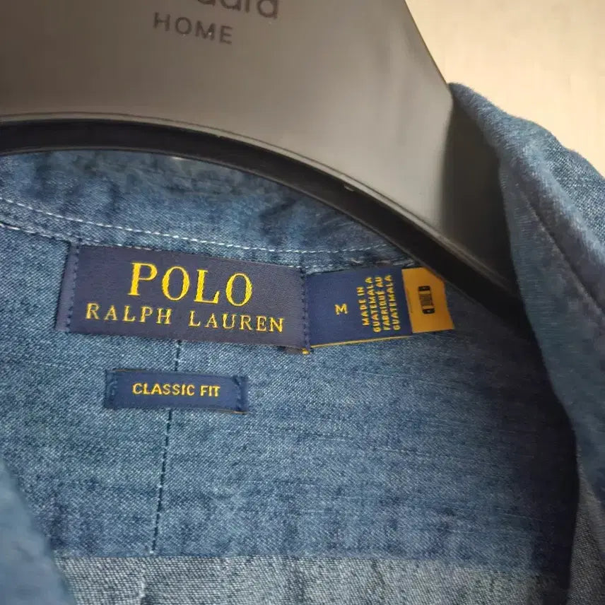 [BUNJANG] Polo Ralph Lauren Chambray Shirt Dark Wash M / 폴로 샴브레이 진청 셔츠 M
