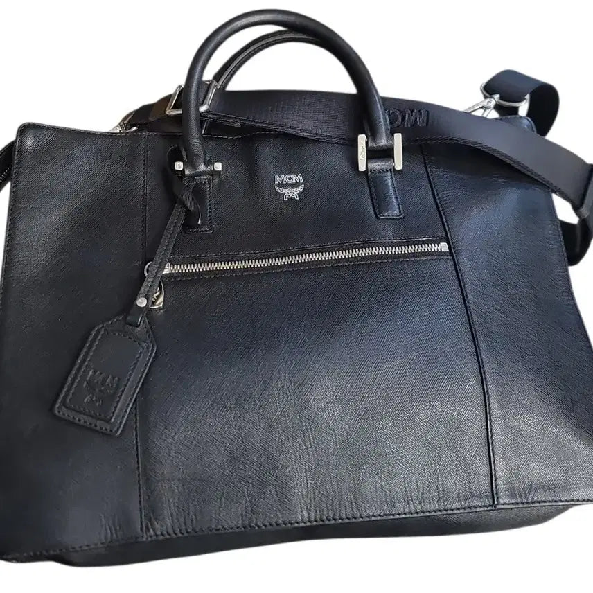 [BUNJANG] MCM Black Briefcase Shoulder Bag / MCM 블랙 서류 가방 브리프케이스 숄더백