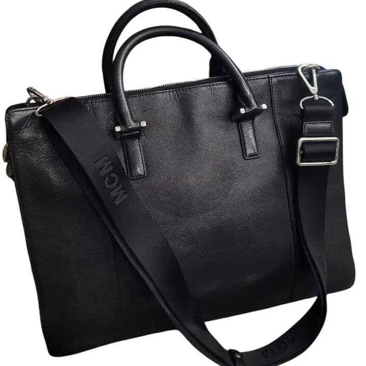 [BUNJANG] MCM Black Briefcase Shoulder Bag / MCM 블랙 서류 가방 브리프케이스 숄더백