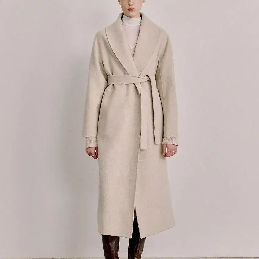 [SOLD OUT] 급처) 시에 하임 숄 칼라 코트 오트베이지 스탠다드