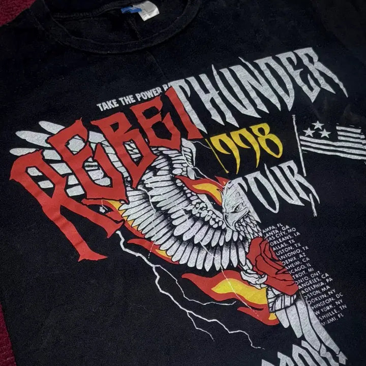 [SOLD OUT] H&amp;M 리버티 썬더 투어 반팔티 M