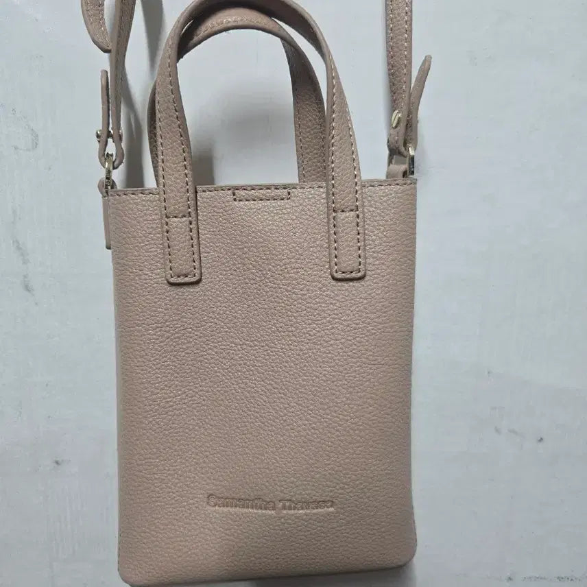 [BUNJANG] Samantha Thavasa Beige Tote Crossbody Bag / 사만사타바사 베이지 토트 크로스백
