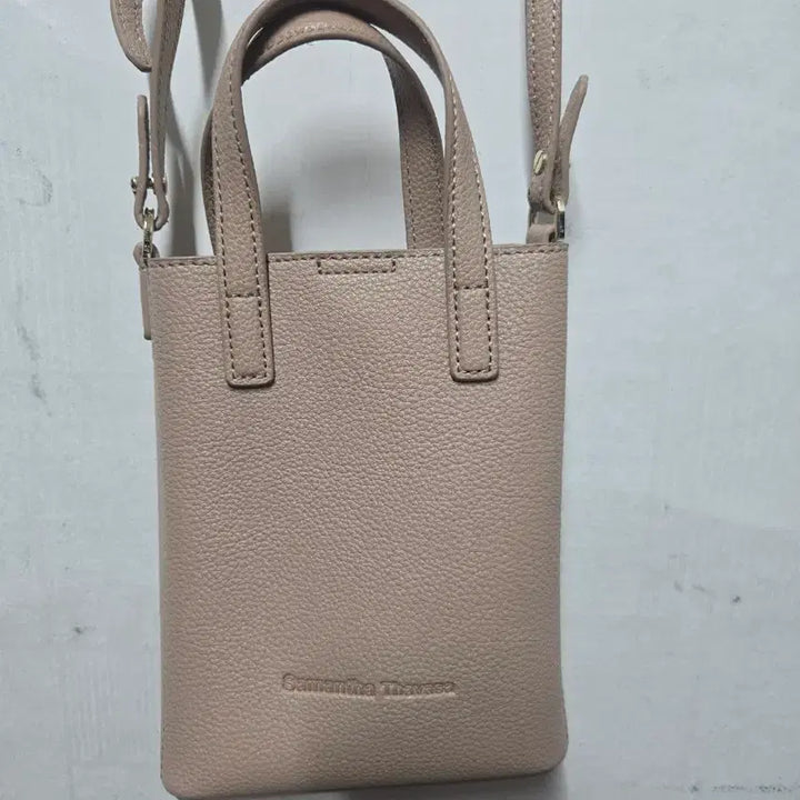 [BUNJANG] Samantha Thavasa Beige Tote Crossbody Bag / 사만사타바사 베이지 토트 크로스백