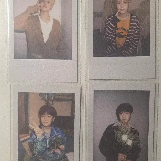[BUNJANG] BTS Jimin Suga Deco Kit Polaroid Bundle Set / BTS 지민,슈가 데코키트 폴라로이드 4장 일괄
