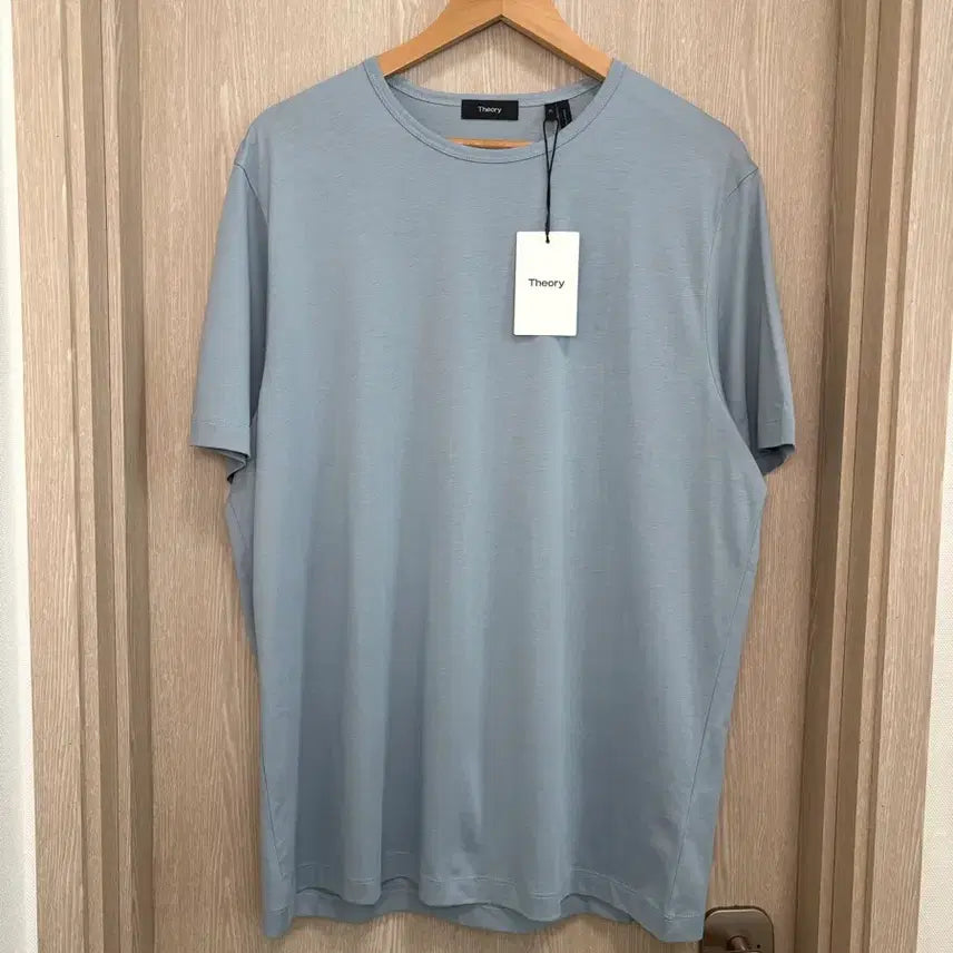 [BUNJANG] Theory Precise Tee Dusty Blue Pima Cotton Short Sleeve T-Shirt XL / 새상품)띠어리 PRECISE TEE 피마코튼 반팔티XL/더스티블루