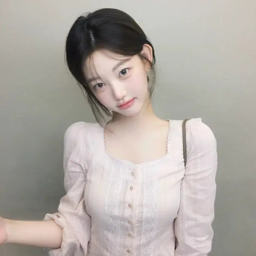 [BUNJANG] Jennie-O Pearl Ethnic Blouse Apricot S / 새상품) 제니오 펄 에스닉 블라우스 애프리콧 S
