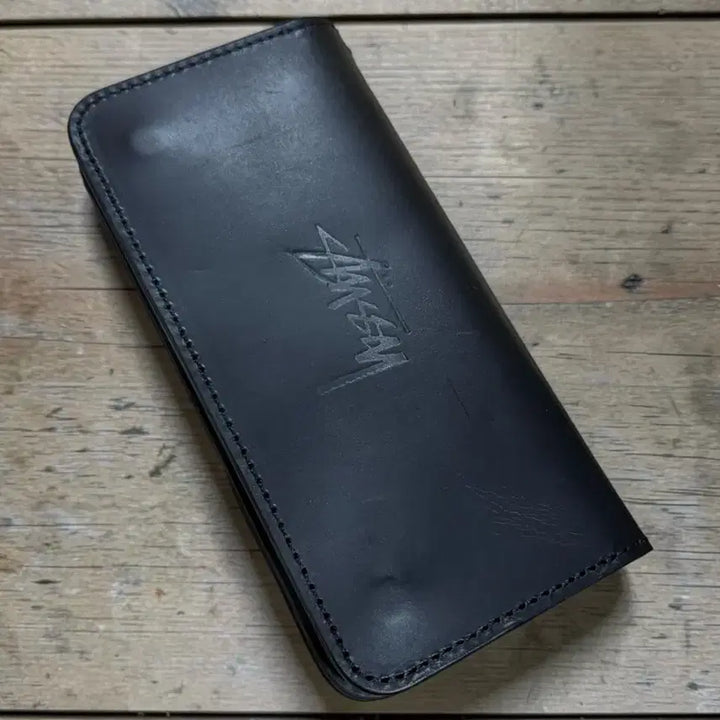 [BUNJANG] Vintage Stussy Leather Trucker Wallet / 올드 스투시(Stussy) 레더 트러커 월렛