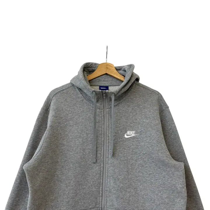 [BUNJANG] Nike Club Hoodie Zip-Up Grey XL / 나이키 클럽 후드 집업 그레이 XL 정품