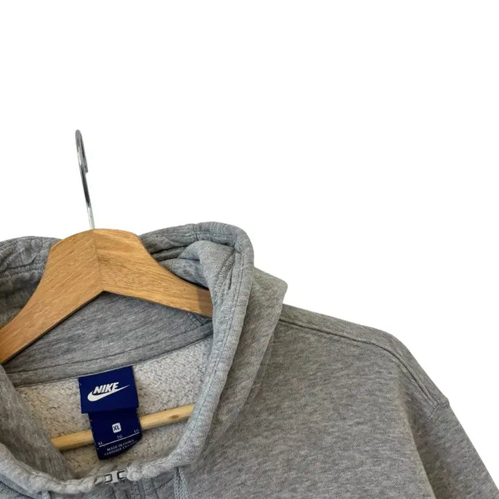 [BUNJANG] Nike Club Hoodie Zip-Up Grey XL / 나이키 클럽 후드 집업 그레이 XL 정품
