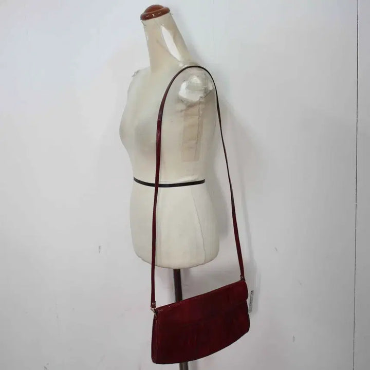 [BUNJANG] Genuine Eel Leather Crossbody Bag / B-10672/캐주얼 여성용 장어가죽 크로스백