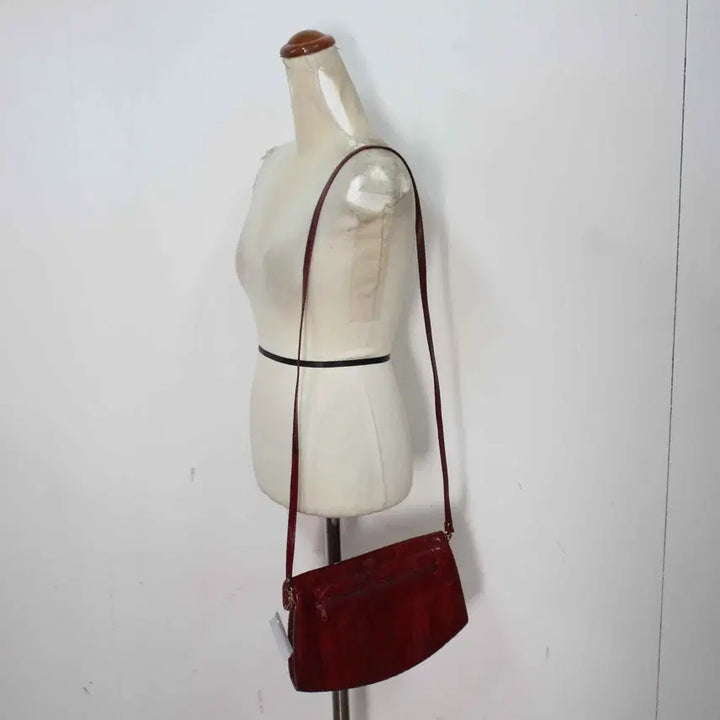 [BUNJANG] Genuine Eel Leather Crossbody Bag / B-10672/캐주얼 여성용 장어가죽 크로스백